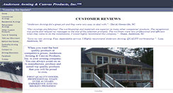 Desktop Screenshot of andersonawning.com